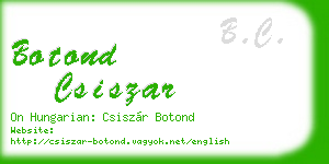 botond csiszar business card