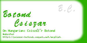 botond csiszar business card